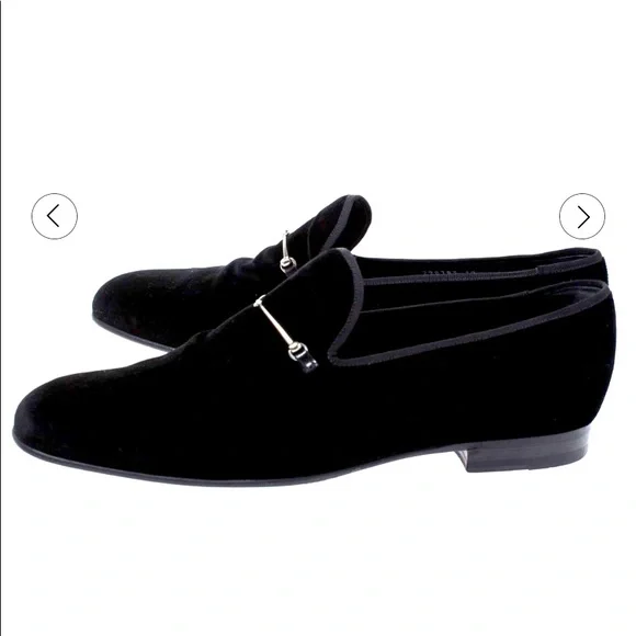 Authentic Vintage Gucci velvet loafers Gucci Fall 1997 Red GG Velvet Loafers – Rediscover Vintage main image 2